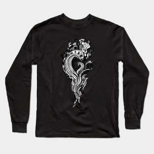 Abstract doodle art Long Sleeve T-Shirt